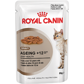 Royal Canin Ageing +12 (в соусе)-Измельченные кусочки в соусе для кошек старше 12 лет